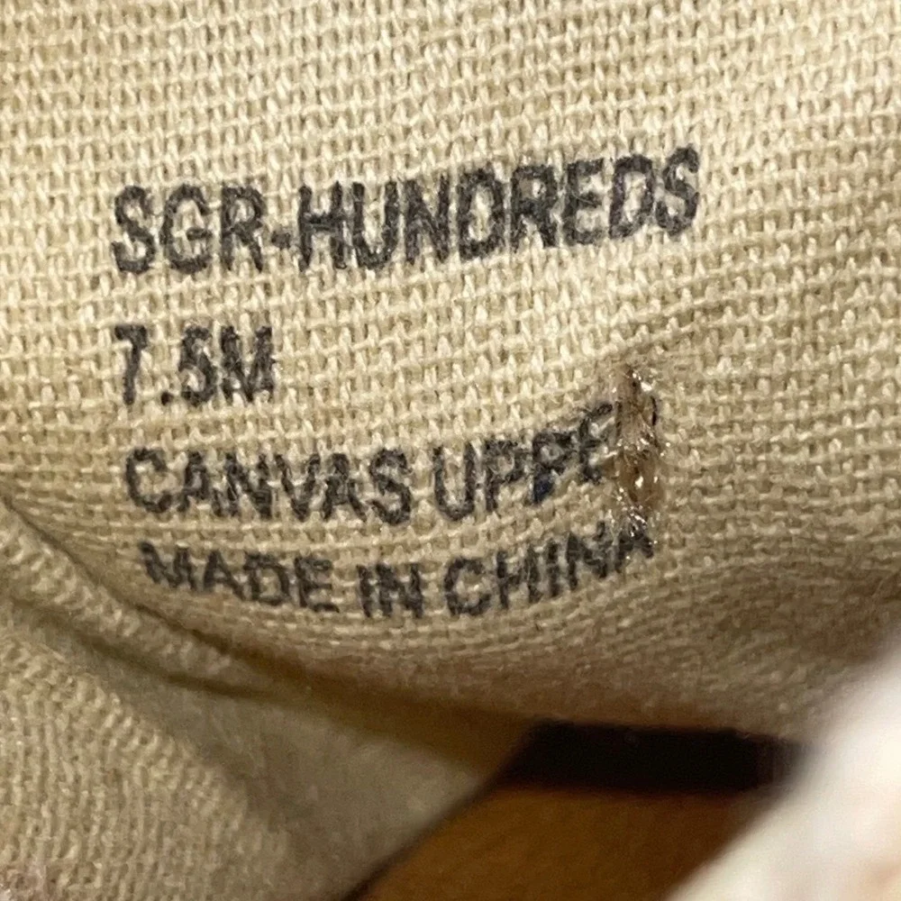 Sugar Hundreds Wedge Sandals‎ Womens 7.5 Tan Good Espadrille Bow Knot Mules